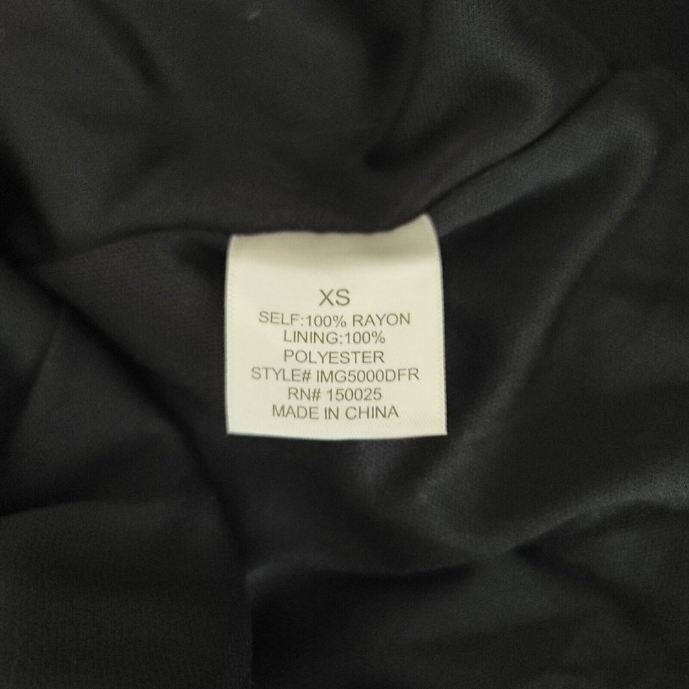 Blue Rain Womens Size XS Swiss Dot Babydoll Tiered Dress Black Dark Academia Top - Picture 10 of 11